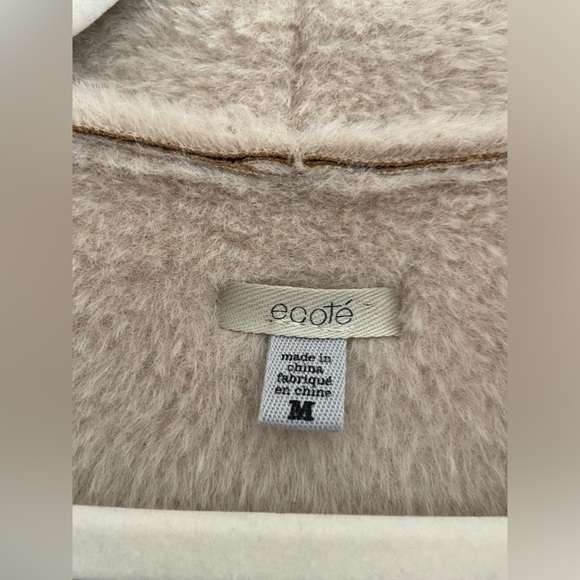 Ecoté Urban Outfitters Faux Sherpa Cabincore Vest Soft Pockets Boho Western M - Picture 4 of 11